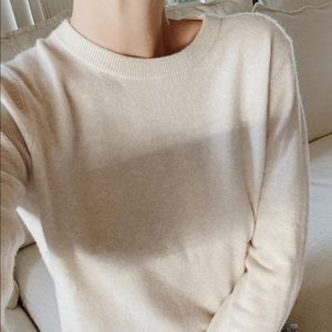 Heather Grey Jenni Kayne Cashmere Sweater, Small